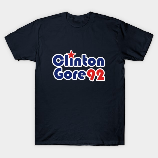 Clinton Gore 92 T-Shirt by bubbsnugg